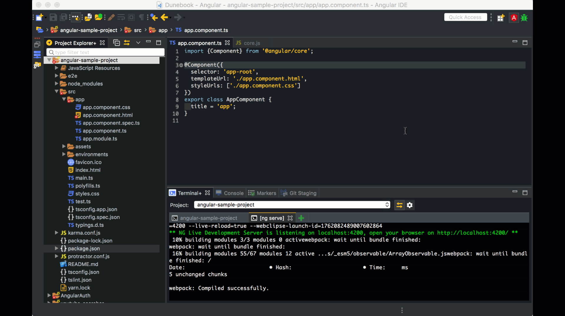 Debugging in Angular IDE