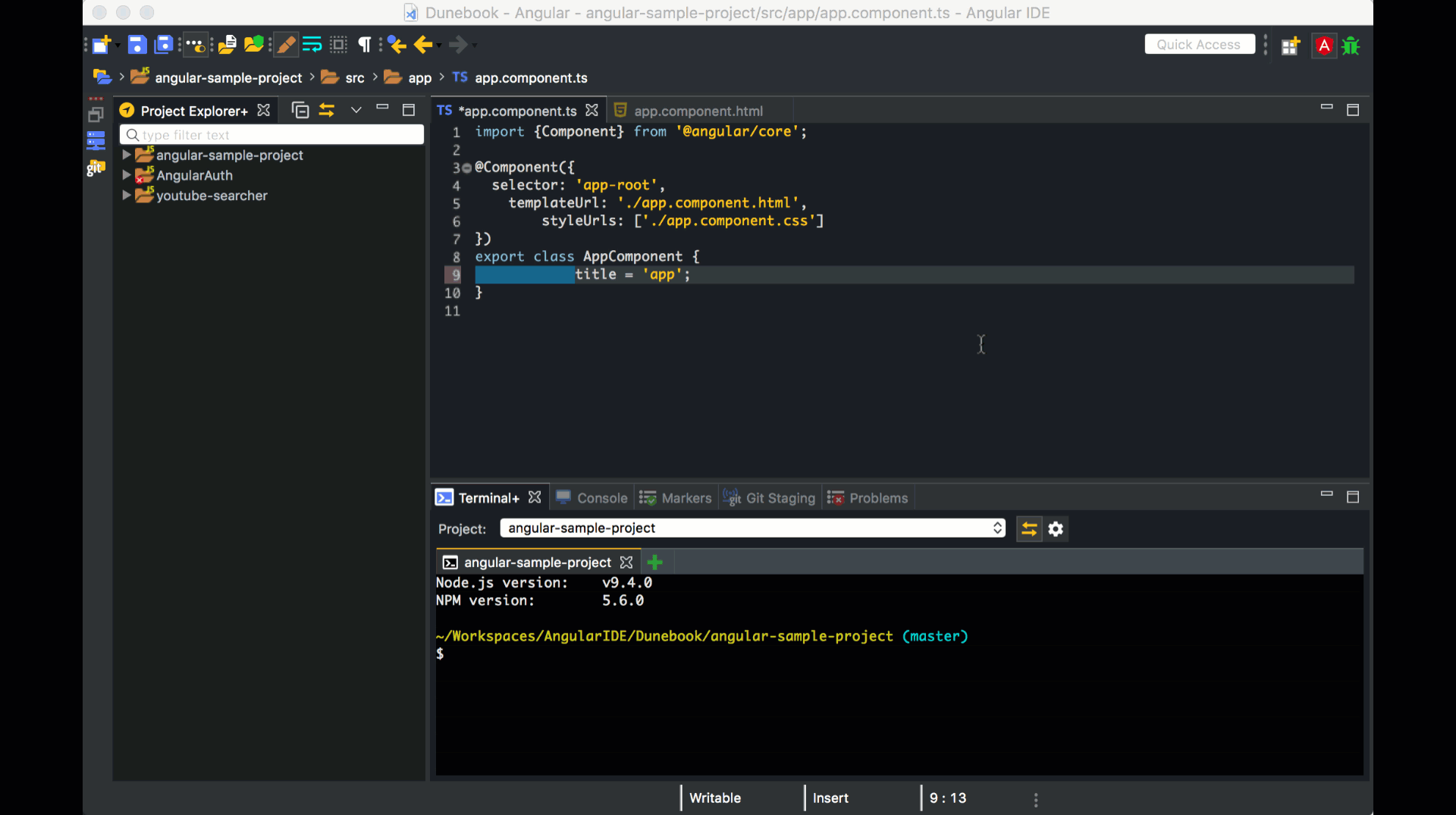 Code Formatting in Angular IDE