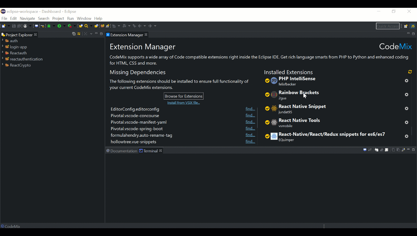 Codemix eclipse plugin CodeMix eclipse plugins