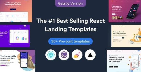 SuperProps Gatsby- React Gatsby JS Landing Page Templates by redqteam