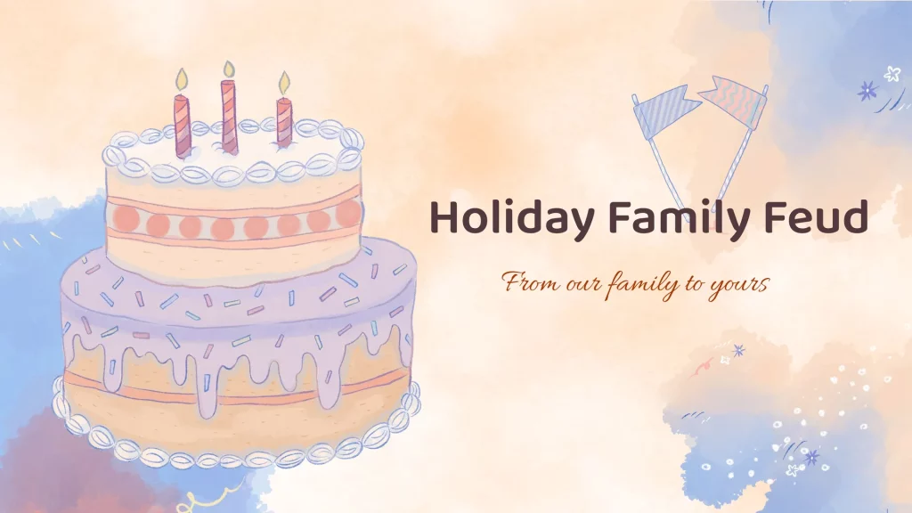 Holiday Family Feud Template