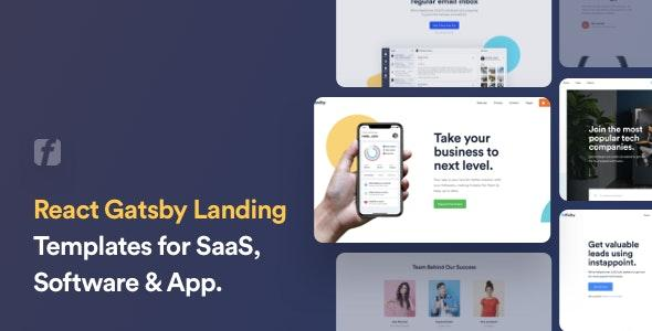 Finity - React Gatsby Landing Page Template for SaaS & Startup by grayic