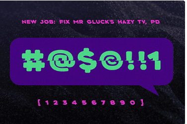 Bisect Display Font