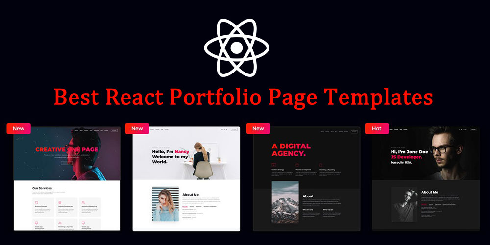 React Personal Website Template Free