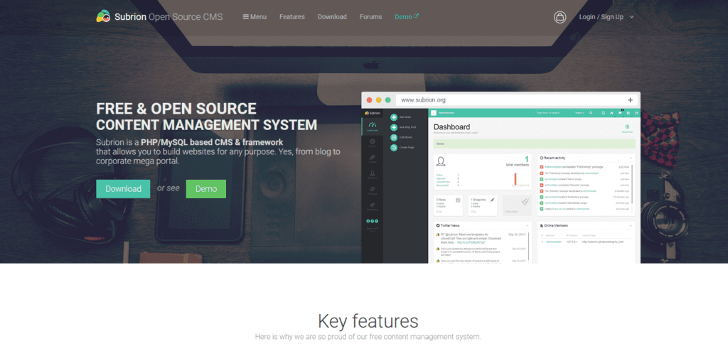 OpenSource Website Builders