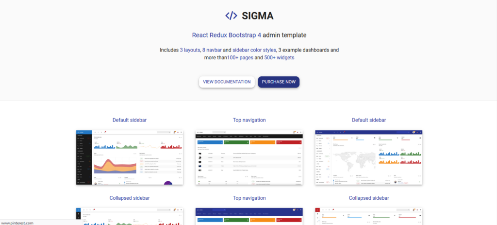 Reactstrap Templates