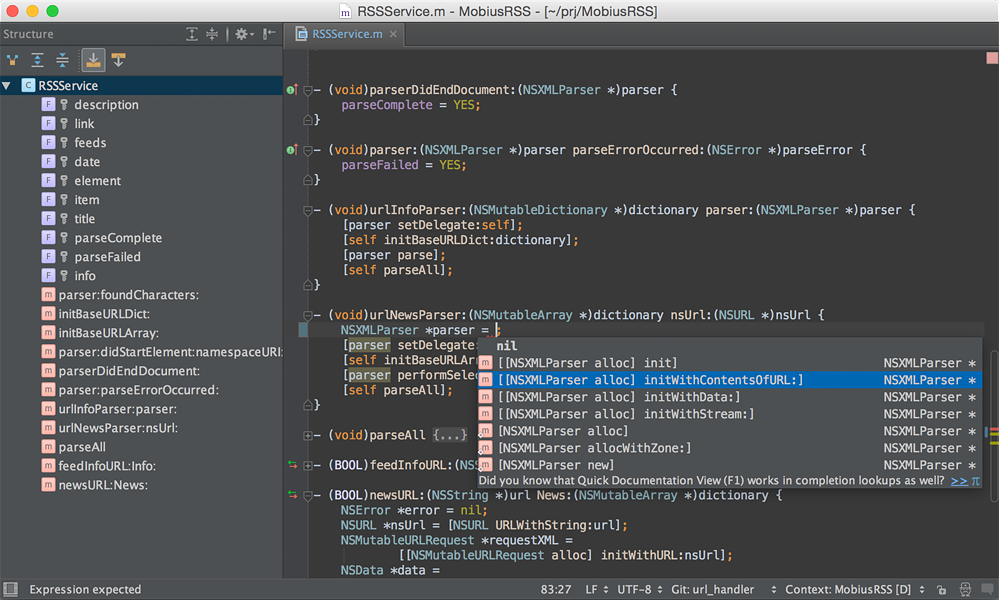 swift appcode tableviews