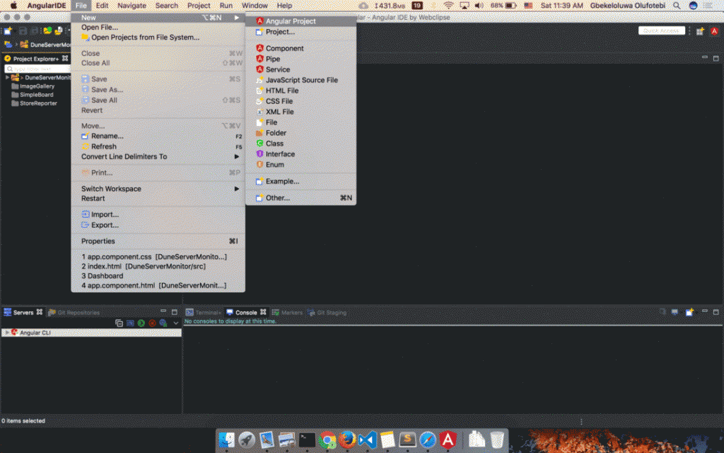 create new project