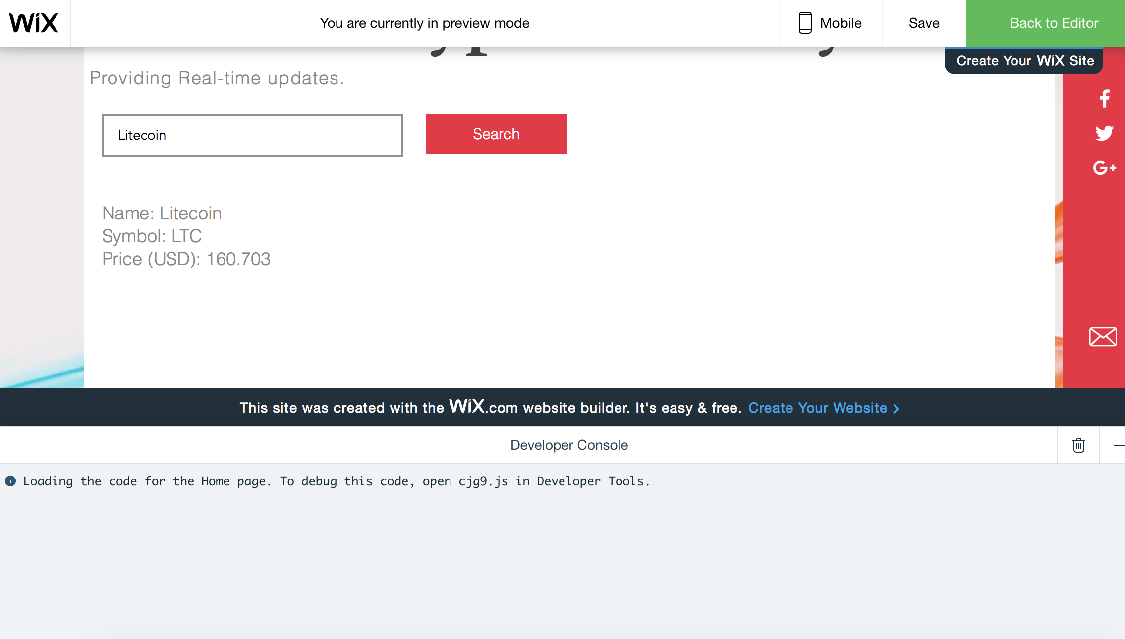 Query an API with Wix Code