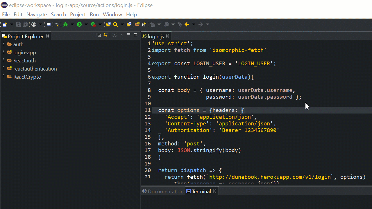 Press Ctrl+P to use Quick Open to open any file by its name.