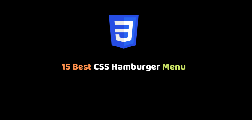 CSS Hamburger Menu