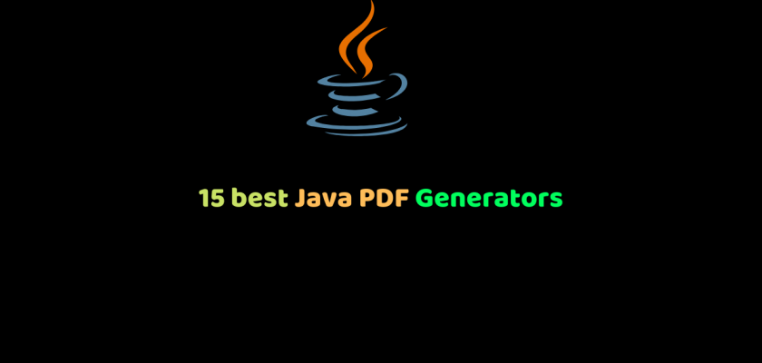 15 best Java PDF Generators
