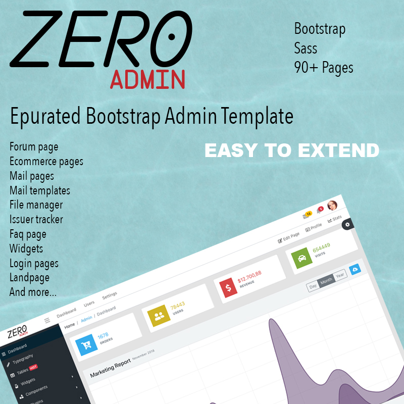 Zero Admin Template