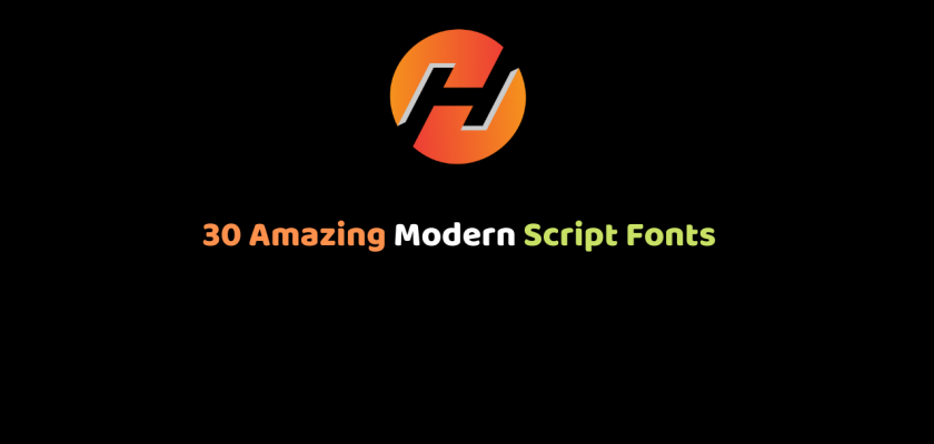 30 Amazing Modern Script Fonts
