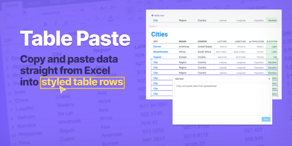 Table Paste Plugin