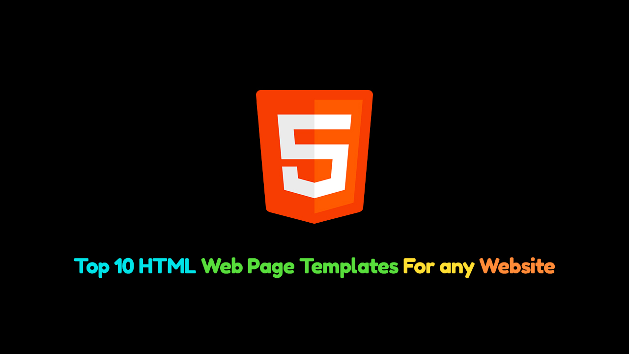 Top 10 HTML  Page Template For any site