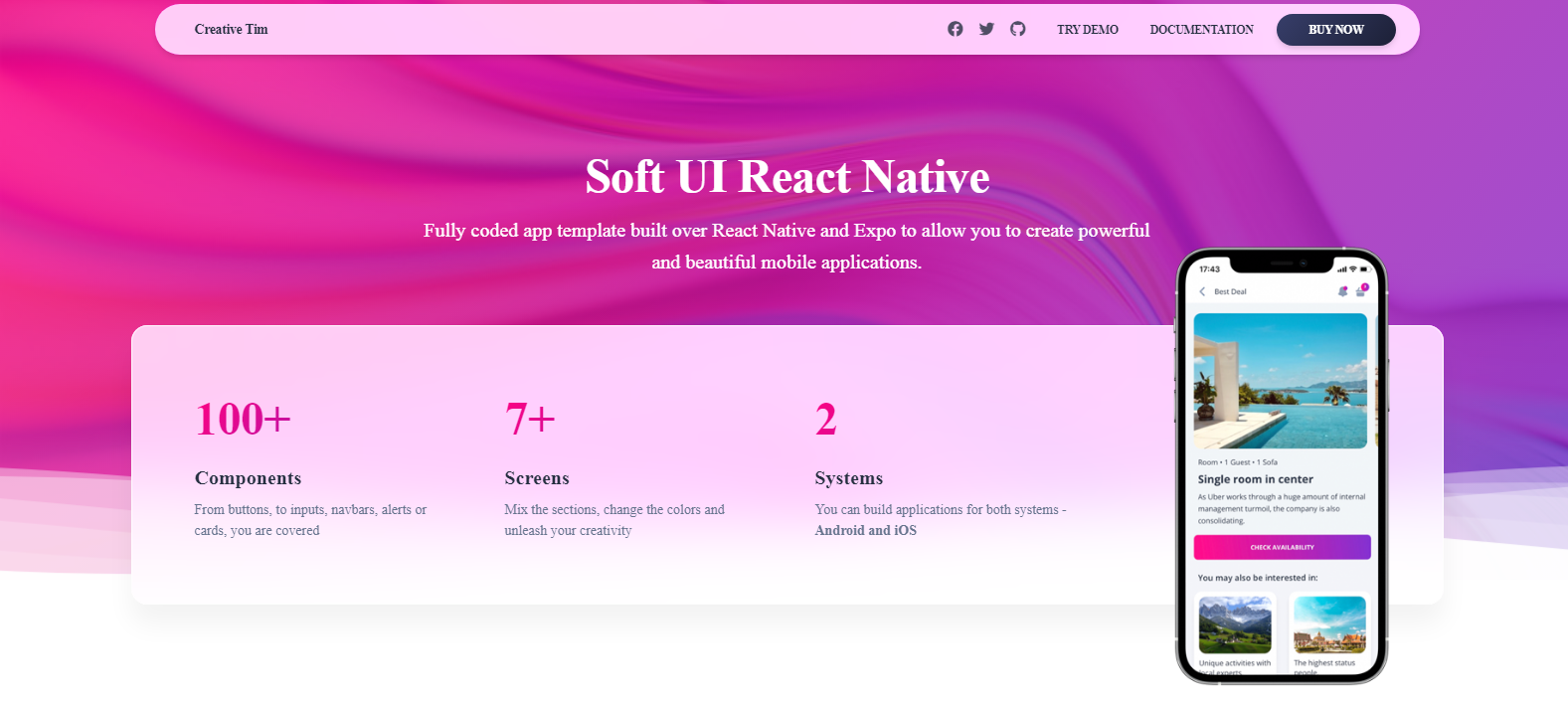 Top 20 React Native UI Kits and themes - Dunebook