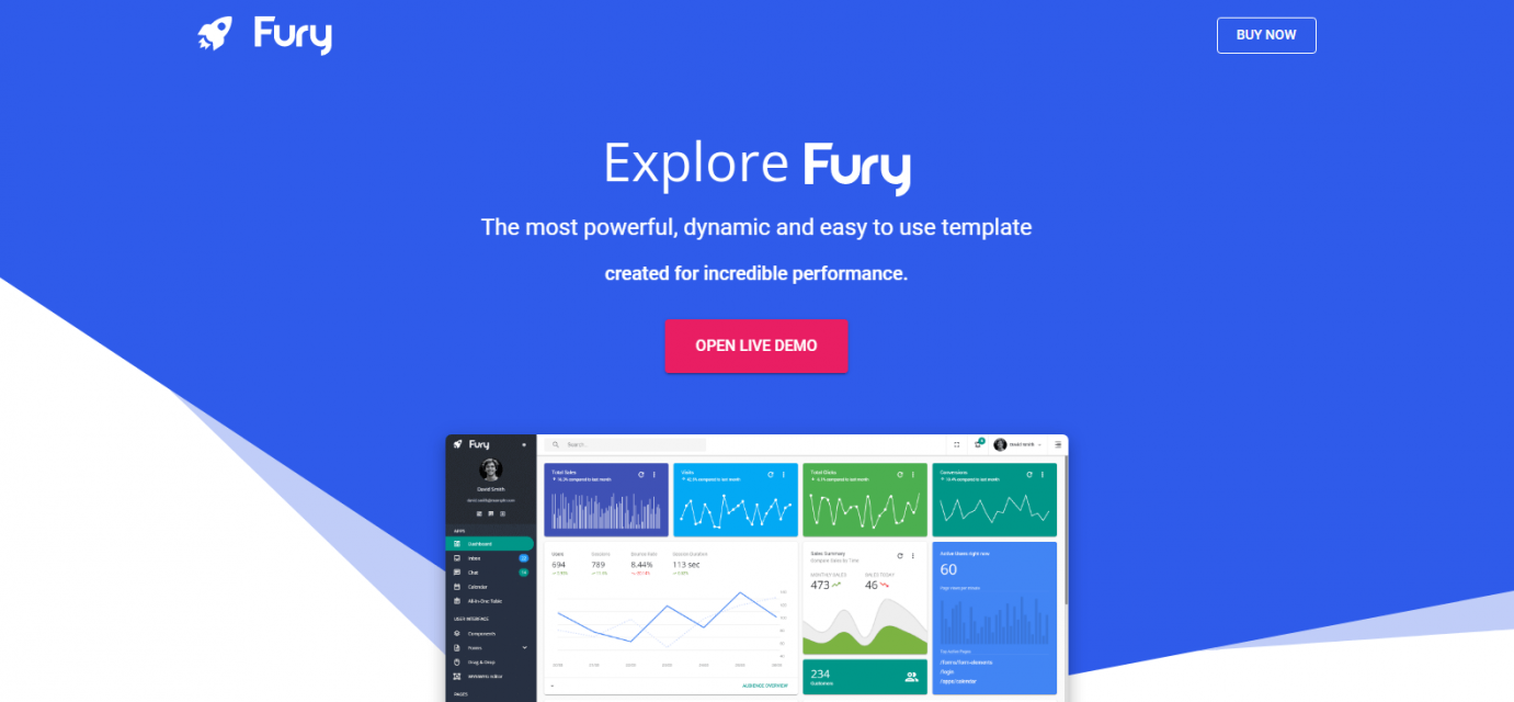 Top 20 Angular Material Design Templates - Dunebook