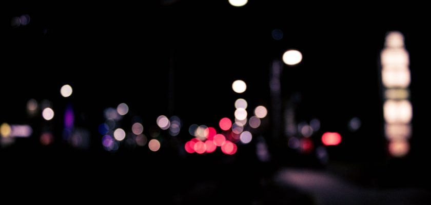 bokeh photography of street