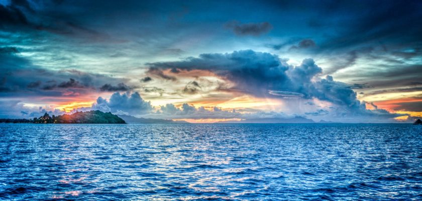 body of water during dawn