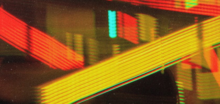 orange and yellow neon lights