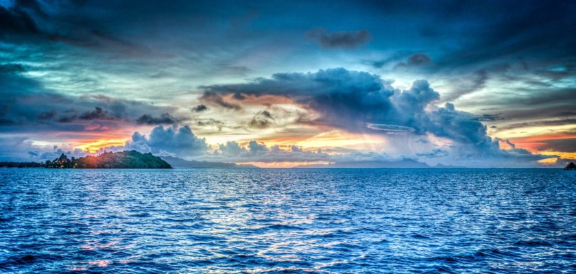 body of water during dawn