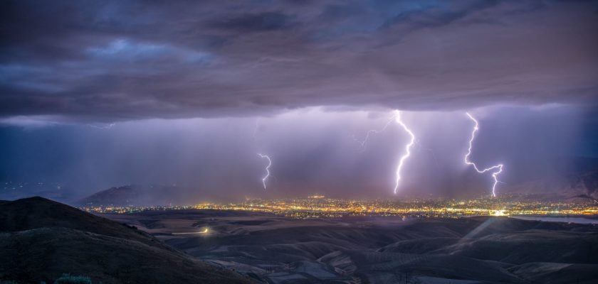 lightning strikes