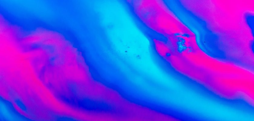 blue and pink artwork