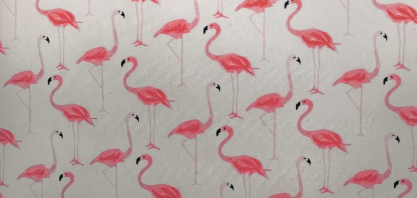 pink flamingo printed paper