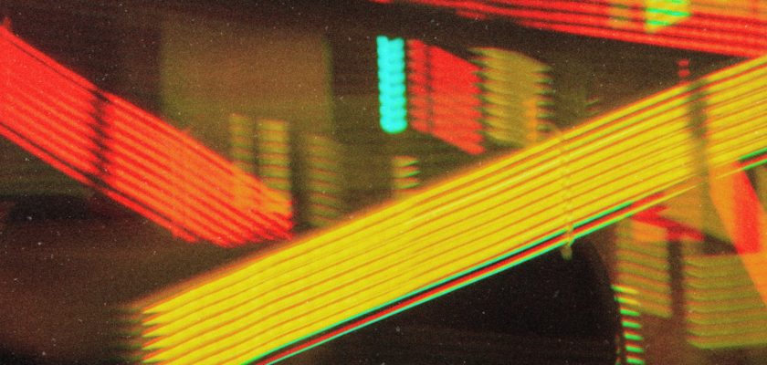 orange and yellow neon lights